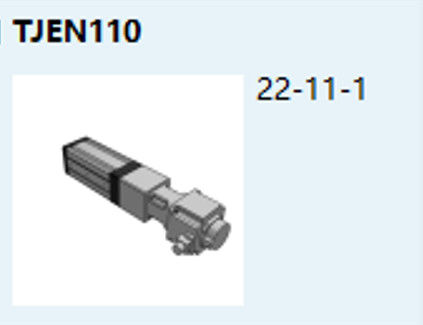 TJEN110 Linear / Foldback Programmable electric cylinder